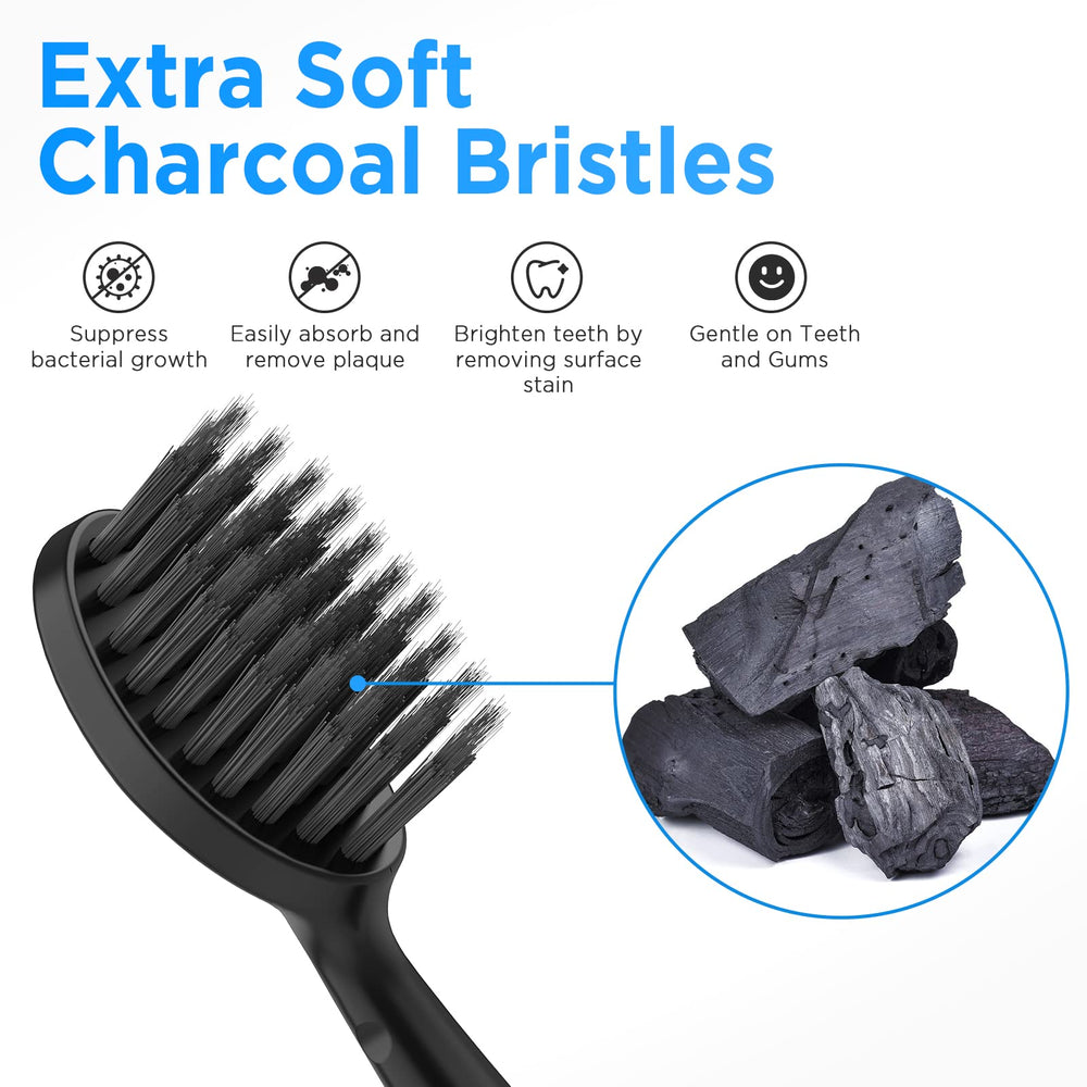 Charcoal bristles close-up