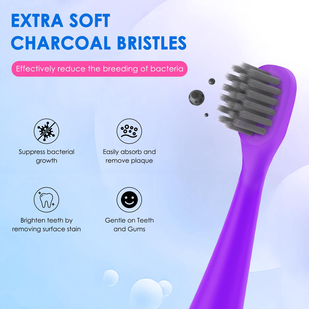 Purple Burst Kids toothbrush replacement head