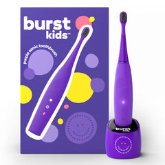 Burst Kids & Toddlers Electric Toothbrush Purple - front view
