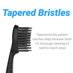 Includes 5 brush heads with protective travel covers