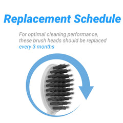 White replacement brush heads for adults