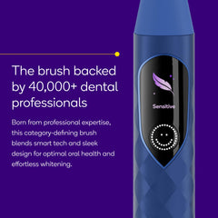 Burst Pro Sonic Electric Toothbrush Blue — side view
