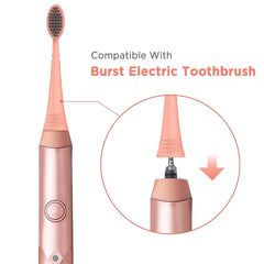 10-count package of BURST replacement heads with rose gold covers