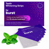Mint Burst whitening strips for upper and lower teeth