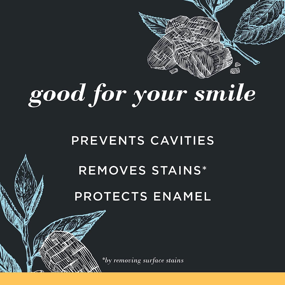 Three Burt's Bees charcoal toothpaste Mountain Mint tubes lined up