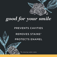 Three Burt's Bees charcoal toothpaste Mountain Mint tubes lined up