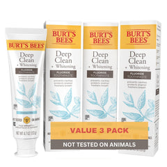 Burt's Bees Mountain Mint toothpaste 4.7 oz triple pack outer carton