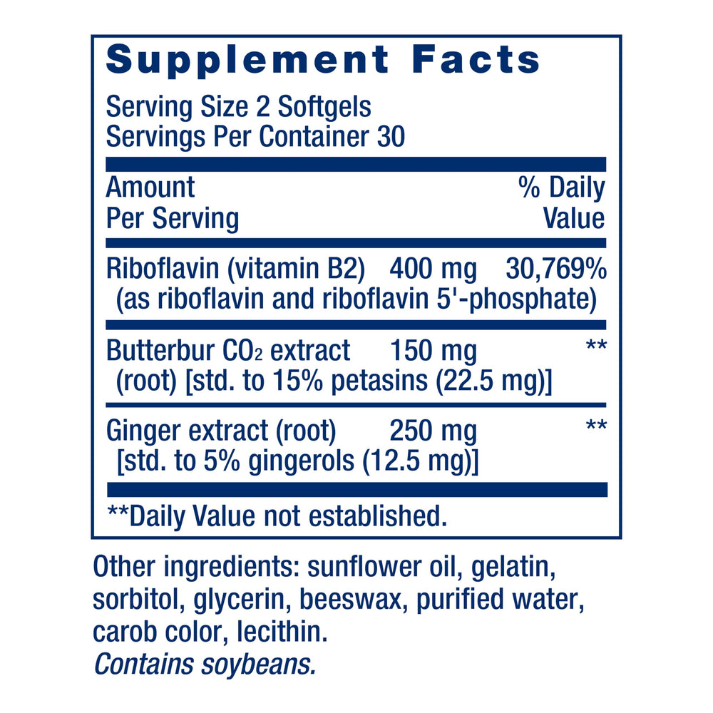 Butterbur root extract with petasin and isopetasin illustration.