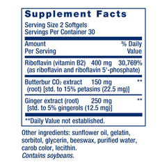 Butterbur root extract with petasin and isopetasin illustration.