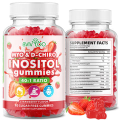 BVIVLOO front packaging showing strawberry gummies and supplement benefits