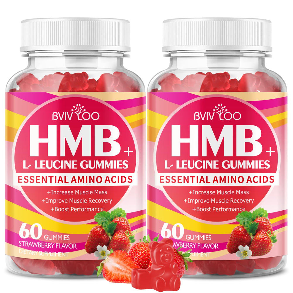 BVIVLOO HMB and L-Leucine Gummies bottle and packaging