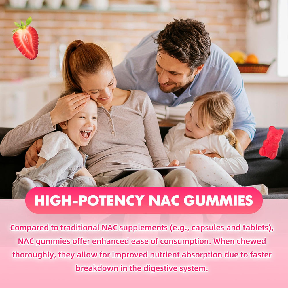 Health benefits of NAC gummies - immune support and antioxidants