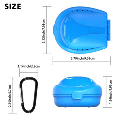 Interior view of BVN denture case with storage space