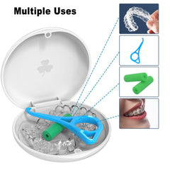 Braces wax boxes aligned for easy access