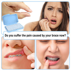 Clear dental wax for braces and aligners