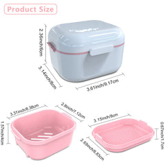 Interior view of BVN retainer case with mirror for easy adjustments