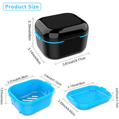 Non-perforated compartment for oral care items in BVN case