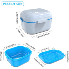 BVN Denture Bath Case - interior with mirror