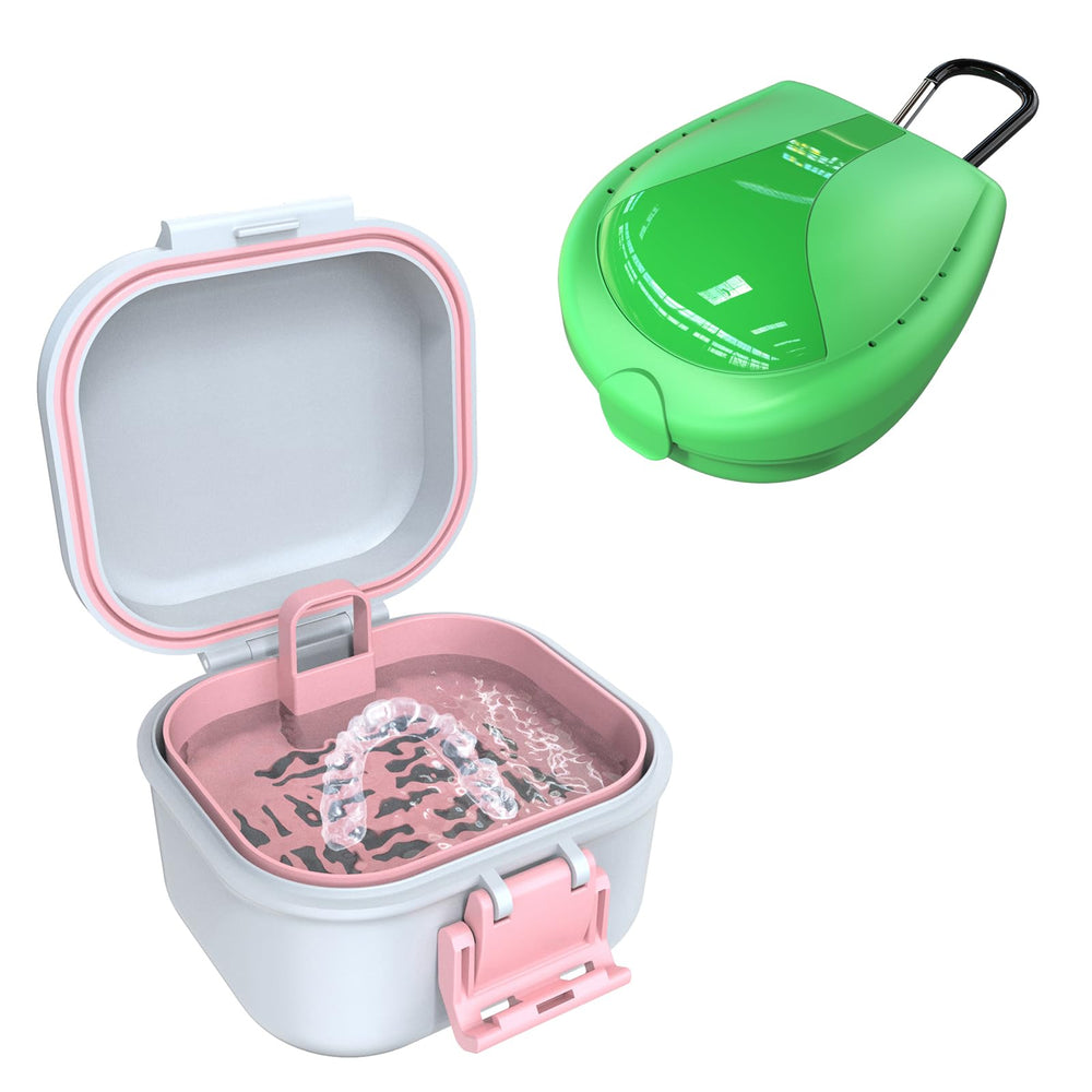 BVN leak-proof denture case - front view