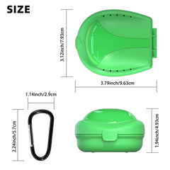 Mouthguard case with reinforced latch for sports