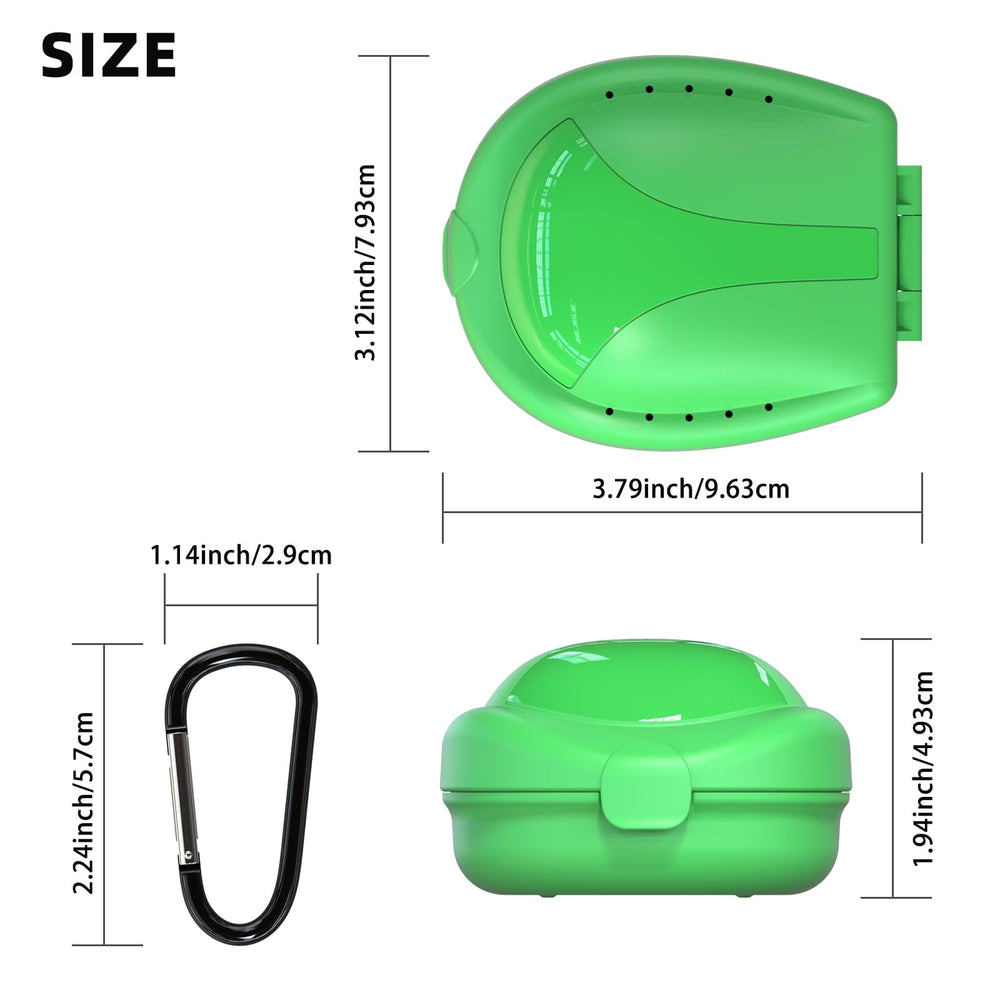 Front-facing BVN mouthguard case with reinforced slot