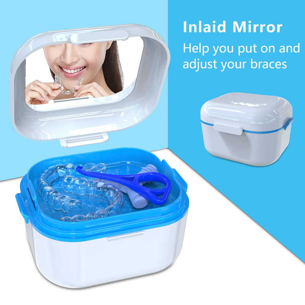 Compact portable BVN denture bath case