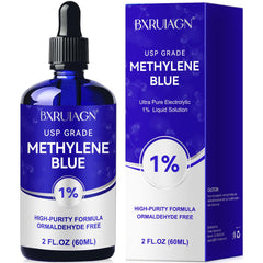 BXRUIAGN Methylene Blue 1% USP bottle in amber glass