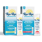 Bye-Bye Weekend Detox Drink Mix bottle closeup highlighting hydration support.