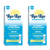Bye-Bye Weekend Detox Drink Mix lemonade glass for after-workout hydration.