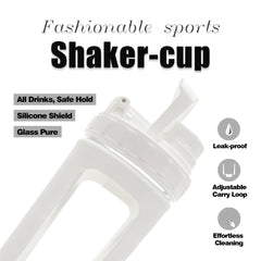 BYLWORKOUT borosilicate glass body resists odors and stains for fresh taste