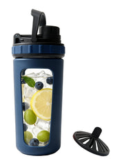 BYLWORKOUT glass shaker bottle 28oz, clear view for portion control and fresh taste