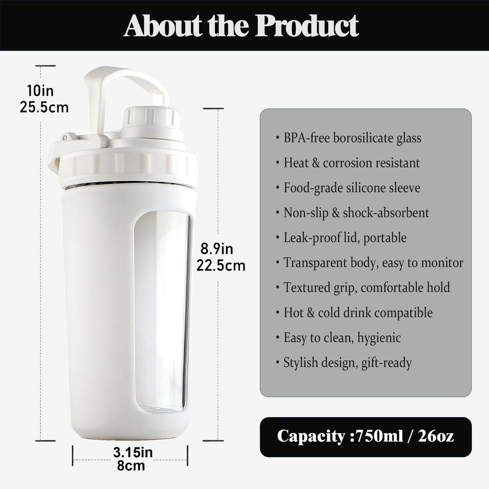 BYLWORKOUT leak-proof lid keeps shakes contained in gym bag