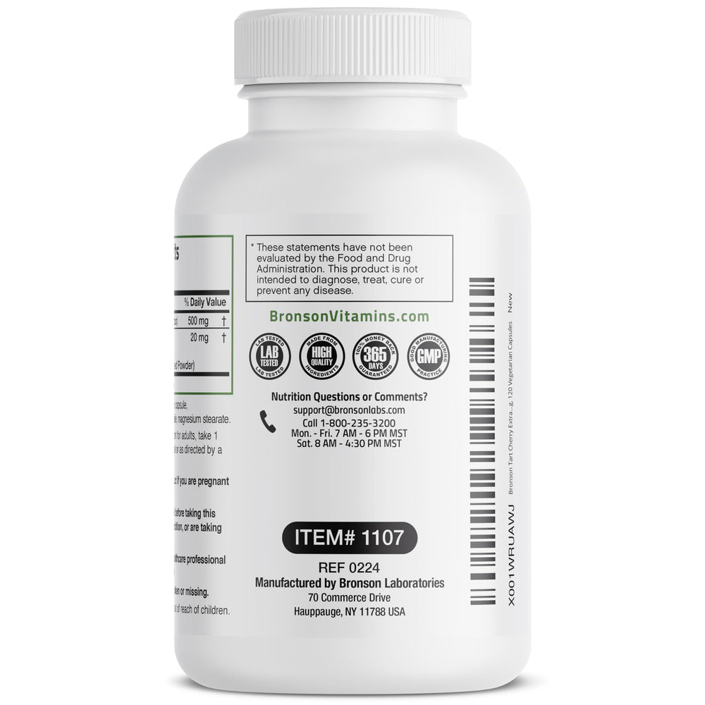 cGMP registered facility in New York for Bronson products