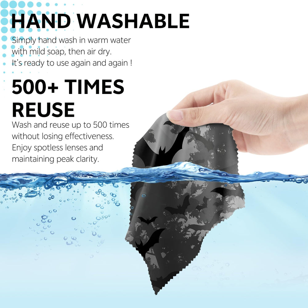 Reusable and washable glasses cleaning cloths