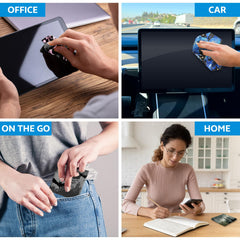 Six cloths included for glasses, phones, cameras, and screens
