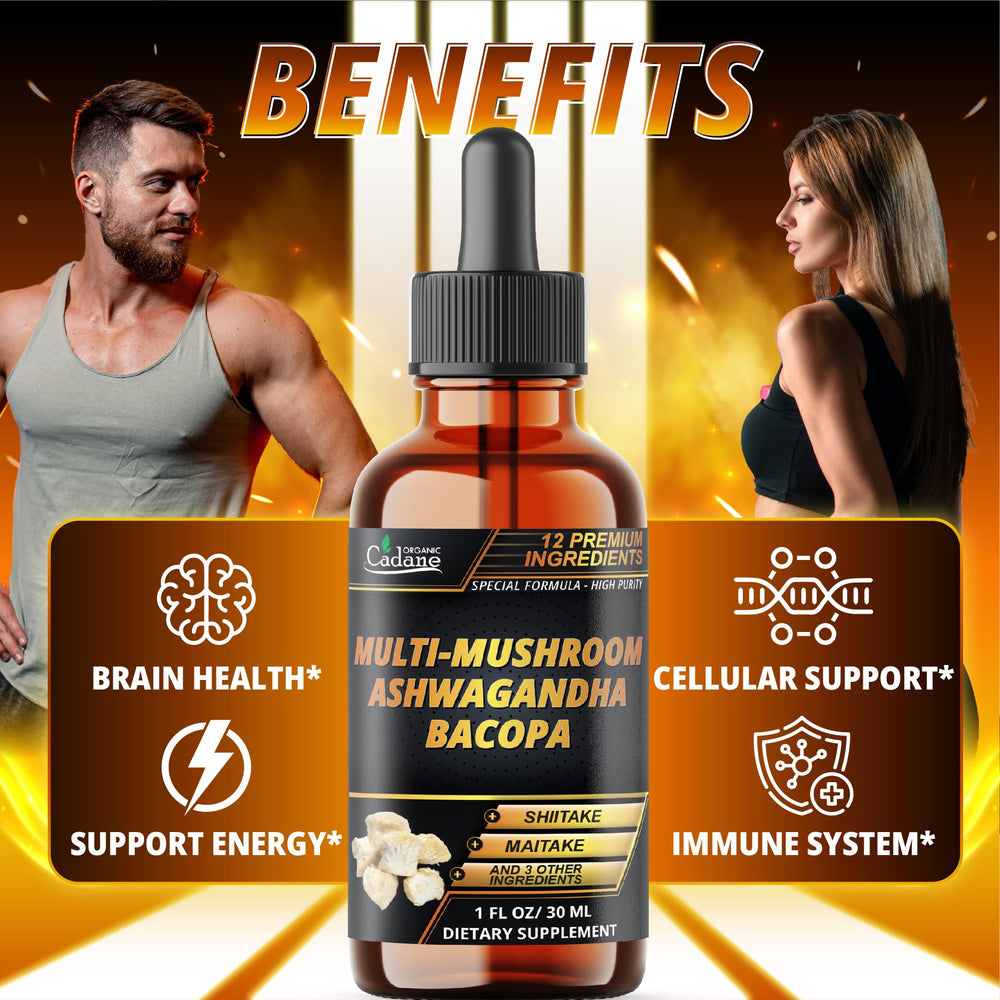 Pineapple-flavored Cadane 12in1 multi-mushroom liquid drops health benefits