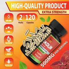 Cadane Forskolin Turmeric Arjuna Garcinia Green Tea health supplement hero image