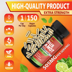 Assorted herbal ingredients used in Cadane Citrus Bergamot capsules