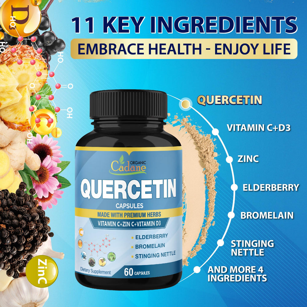 Herbal blend with Elderberry, Bromelain, Ginger, Garlic, Echinacea, Black Pepper
