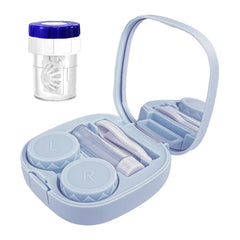 CADEVED blue contact lens case kit front view