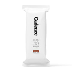 Cadence Chocolate Energy Bar packaging showcases case-size convenience for on-the-go endurance fueling.