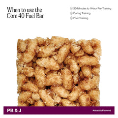 Nutrition facts panel for Cadence Peanut Butter & Jelly Energy Bar