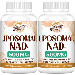 Caenciennes Liposomal NAD+ Plus bottle showing high-dose NAD+ for daily energy support