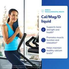 Cal/Mag/D Liquid label showing supplement facts