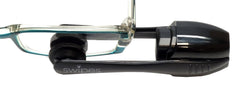 Dual-design eyeglass wiper: dust brush and cleaning pads