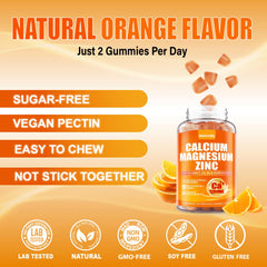 Sugar-free calcium gummies packaging