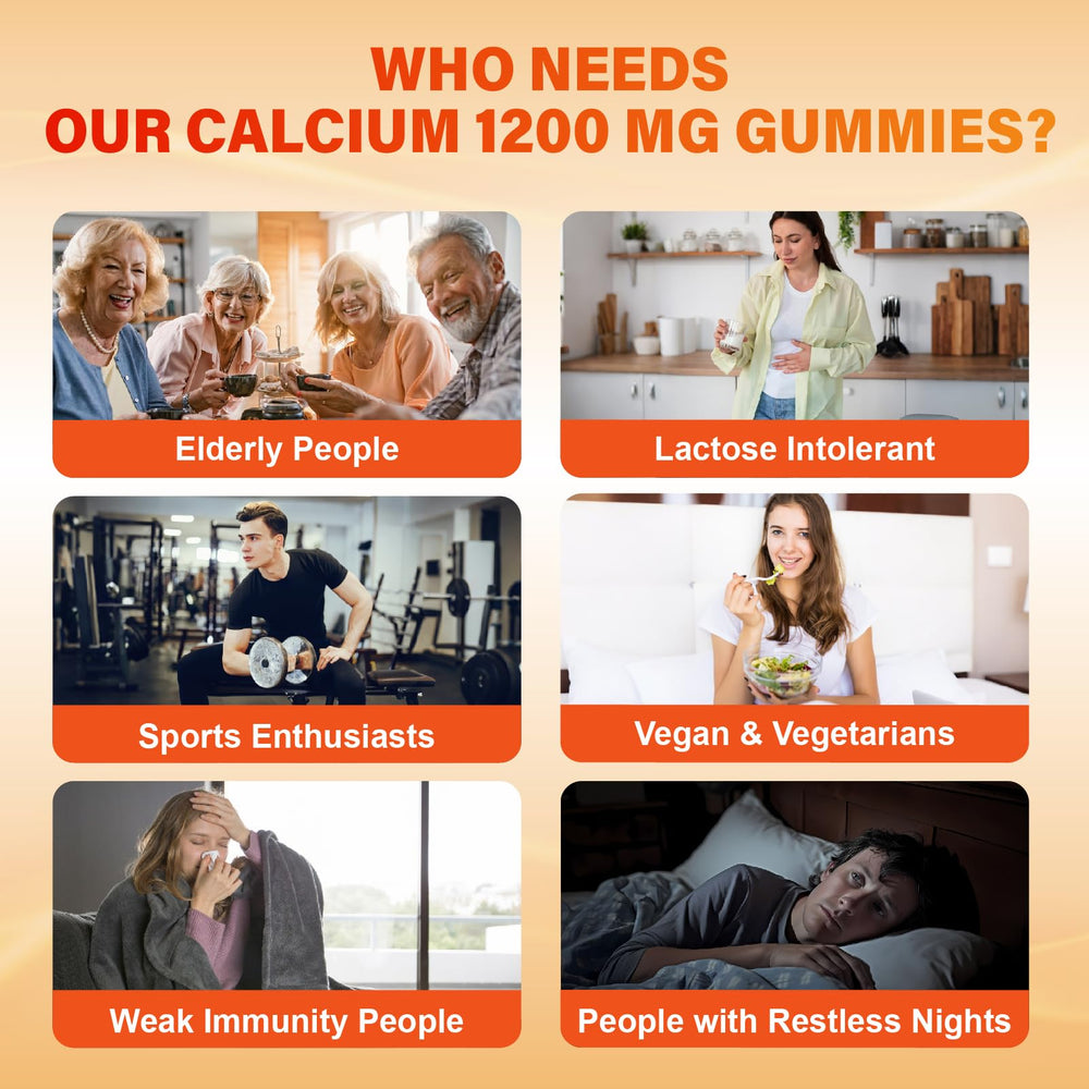 Adult calcium supplement bottle for daily use