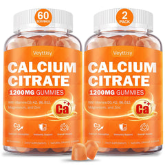Bottle of Calcium 1200 mg Gummies with Vitamin D3