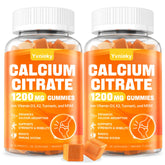 Calcium 1200 mg gummies with Vitamin D3 for adults - mango flavor