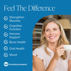 Calcium absorption support with Vitamin D3 K2